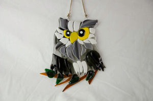 Fused Glass Festive Owl at Make It Magic Gatlinubrg TN