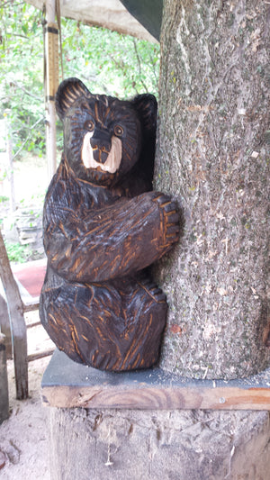 Chainsaw Carved Climbing Bear large