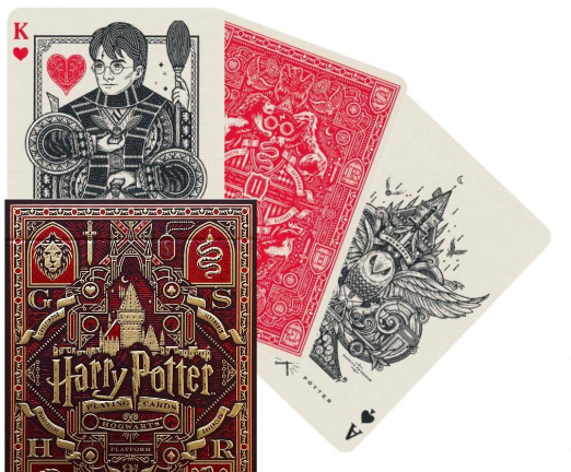 Harry Potter Playing Cards - Red - Gryffindor - Theory 11