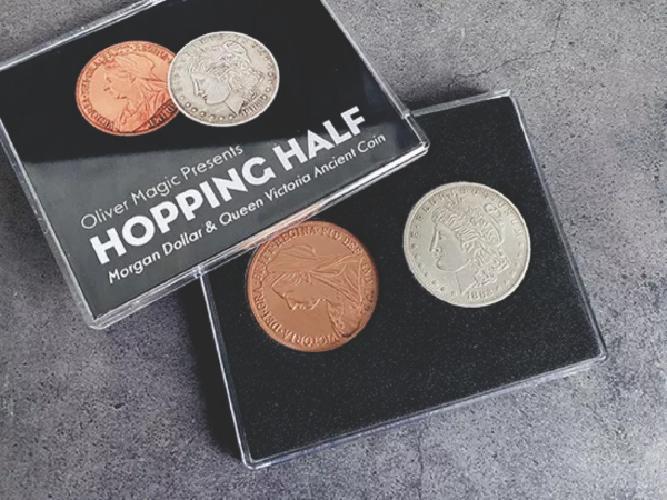 Hopping Half (Morgan Dollar and Queen Victoria Ancient Coin