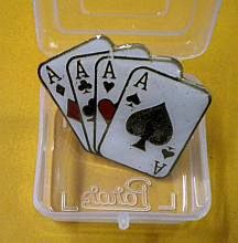 Magicians Lapel Pin 4 Aces