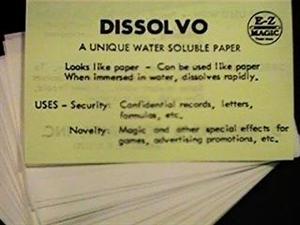 Spy Paper - Dissolvo