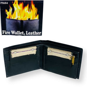 Fire wallet leather